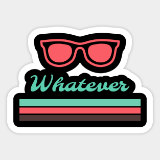 Retro Whatever Sunglasses Sticker